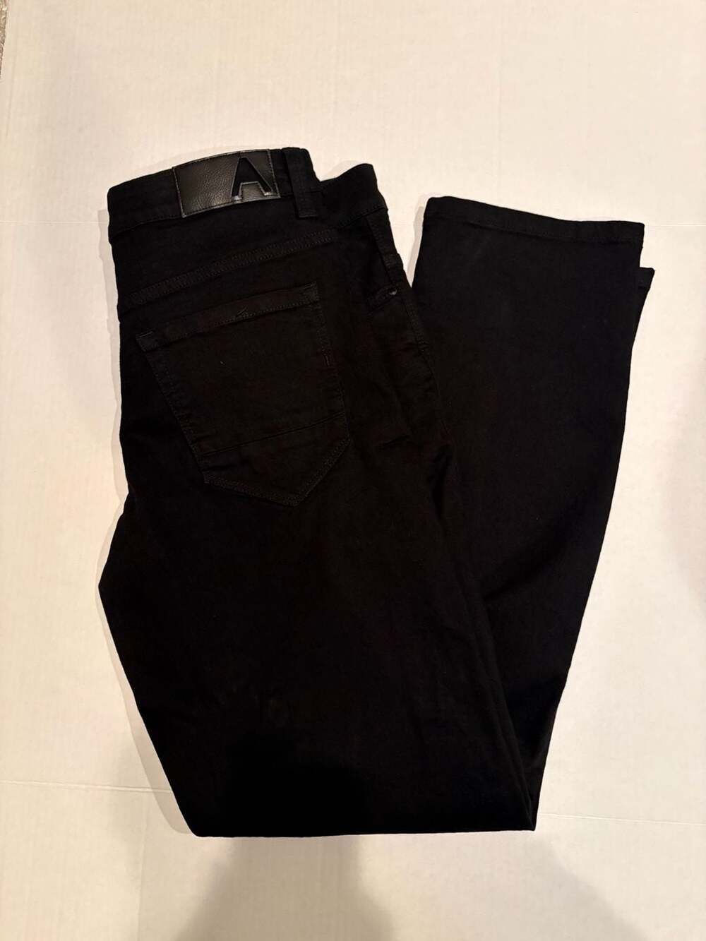 Across The Pond Denim Jeans Size 34x32 Black Slim Fit Cotton Blend